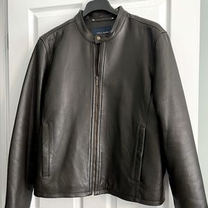 Cole Haan men’s XL black leather jacket